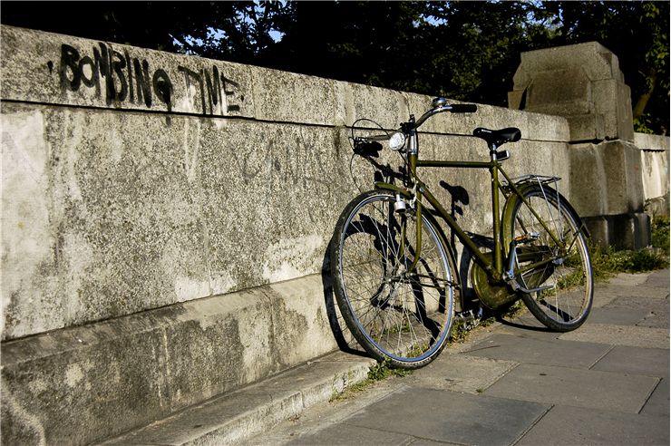 Picture Of Bicycle At Street