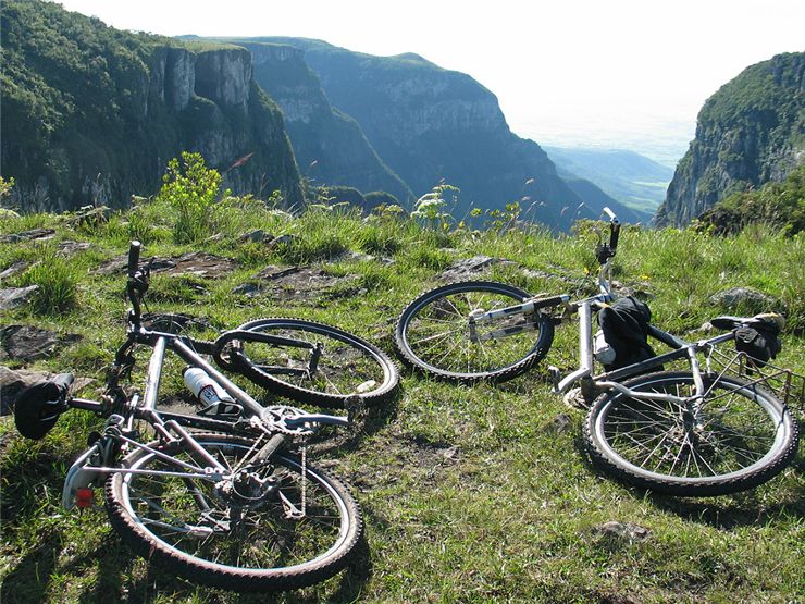 Picture Of Bicycles On Canyon