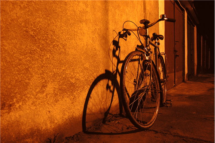 Picture Of Bicylce And Night