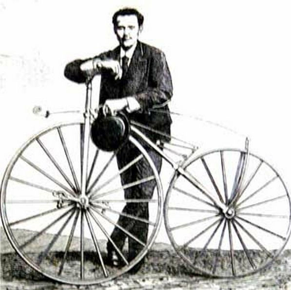 Picture Of Ernest Michaux And Michaudine Velocipede Invented In 1861