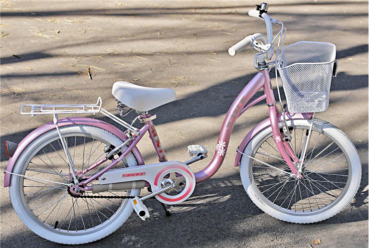 a pink bike