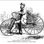 Picture Of Thomas McCall On Bicycle 1869